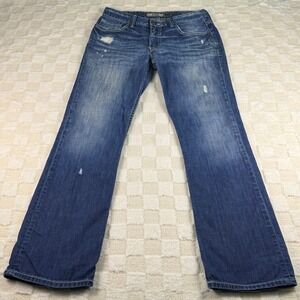 BKE Denim Mens Aiden Relaxed Bootcut Jeans‎ Distressed Rips Size 30R